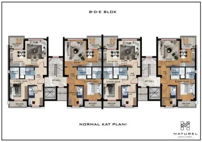 <h4>B-D-E BLOK NORMAL KAT PLANI</h4><p></p>